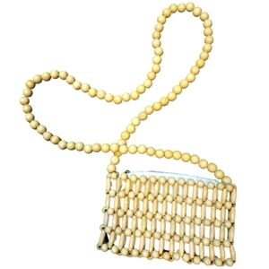 A New Day beaded cross body bag zips lined